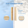 Picture of Back Scrubber Body Shower Brush: Anti Slip Long Handle Bath Brush with Stiff and Soft Bristles - Showering Exfoliator for Women, Men, Elderly (Blue)