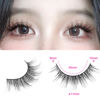 Picture of wiwoseo Wispy Lashes Natural Look Eyelashes with Glue Short Lashes Anime Eyelashes Cat Eye Lashes Kit Strip Lashes Extension C Curl False Eyelashes 7 Pairs Natural Eyelashes