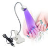 Picture of Brokimis UV Light for Nails, Mini UV Lamp for Gel Nails LED Curing Lamp with Flexible Gooseneck & Clamp 3W Portable Small Manicure Nail Dryer for Resin Curing Nail Art