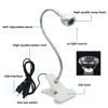 Picture of Brokimis UV Light for Nails, Mini UV Lamp for Gel Nails LED Curing Lamp with Flexible Gooseneck & Clamp 3W Portable Small Manicure Nail Dryer for Resin Curing Nail Art