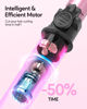 Picture of Wavytalk 1 Inch Rotating Curling Iron - Get Effortless Waves with Self Rotating Barrel up to 430°F with Home Button, Dual Voltage, Rose Gold
