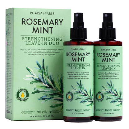 Picture of PHARM TO TABLE Rosemary & Mint Strengthening Leave-In 240ml - 2 pack