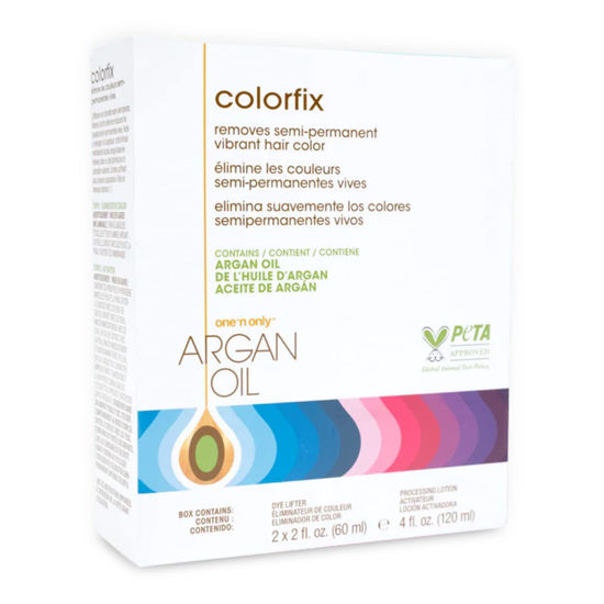 Picture of One N Only Colorfix Semi-permanent Hair Color Remover Kit With Argan Oil - Dye Removes Vibrant Colors