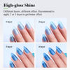 Picture of Imtiti Jelly Gel Nail Polish, 1 Pcs 0.5 Fl Oz Blue Jelly Gel Polish Soak Off LED U V Nail Gel Polish Sheer Transparent Gel Nail Polish DIY Nail Art Starter Manicure Salon Gel Nail Kit for Women Girls