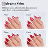 Picture of Imtiti Jelly Gel Nail Polish, 1 Pcs 0.5 Fl Oz Red Jelly Gel Polish Soak Off LED U V Nail Gel Polish Sheer Translucent Gel Nail Polish DIY Nail Art Starter Manicure Salon Gel Nail Kit for Women Girls