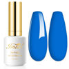 Picture of Imtiti Gel Nail Polish, 1 Pcs 0.5 Fl Oz Navy Blue Gel Polish Soak Off LED U V Nail Gel Polish Nail Polish DIY Nail Art Starter Manicure Salon Gel Nail Kit for Women Girls