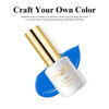 Picture of Imtiti Gel Nail Polish, 1 Pcs 0.5 Fl Oz Navy Blue Gel Polish Soak Off LED U V Nail Gel Polish Nail Polish DIY Nail Art Starter Manicure Salon Gel Nail Kit for Women Girls