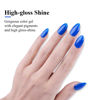 Picture of Imtiti Gel Nail Polish, 1 Pcs 0.5 Fl Oz Navy Blue Gel Polish Soak Off LED U V Nail Gel Polish Nail Polish DIY Nail Art Starter Manicure Salon Gel Nail Kit for Women Girls