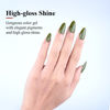Picture of Imtiti Gel Nail Polish, 1 Pcs 0.5 Fl Oz Olive Green Color Gel Polish Soak Off LED U V Nail Gel Polish Nail Polish DIY Nail Art Starter Manicure Salon Gel Nail Kit for Women Girls