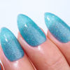 Picture of Imtiti Gel Polish, 1 Pc 0.5 Fl Oz Light Sky Blue Glitter Gel Polish, Soak Off LED U V Nail Gel Polish, DIY Nail Art Starter Manicure Salon Kit for Women Girls