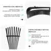 Picture of Detangling Hair Brush, Detangling brush for Adults and Kids, Comb Set for Kinky Curly Coily and Wavy Hair, For Wet and Dry Hair, Afro American Type 3a-4c, Comfortable Grip, Easy to Clean(Black)