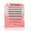 Picture of Silly George Pop-On Lashes - DIY 1-Step Pre-Glued Faux Eyelash Clusters, Natural Look Extensions, Black - Blush, 5-7 Pair Set, Pack of 60 Clusters