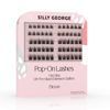 Picture of Silly George Pop-On Lashes - DIY 1-Step Pre-Glued Faux Eyelash Clusters, Natural Look Extensions, Black - Bloom, 5-7 Pair Set, Pack of 60 Clusters