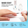 Picture of MIZHSE Base and Top Coat Nail Polish Quick Dry, 15 ml 0.5 fl oz Basic Nail Polish Non Gel, Air Dry Fast Nail Polish Protective High-Glossy Shiny Clear Long Lasting Nail Art Manicure at Home