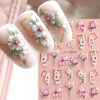 Picture of VOTACOS Flower Nail Art Stickers Decals 5D Embossed Nail Decals 6 Sheets Spring Summer Self-Adhesive Nail Supplies Accessories 3D Flowers Nail Stickers for Women Nail Design Decoration