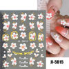 Picture of VOTACOS Flower Nail Art Stickers Decals 5D Embossed Nail Decals 6 Sheets Spring Summer Self-Adhesive Nail Supplies Accessories 3D Flowers Nail Stickers for Women Nail Design Decoration