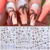 Picture of VOTACOS Summer Nail Stickers for Nail Art 6 Sheets Shell Nail Decals 3D Nail Design Self-Adhesive Nail Supplies Accessories Palm Tree Jellyfish Mermaid Nail Stickers for Women Nail Decoration