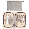 Picture of FAMILIFE Professional Manicure Set, Manicure Kit, Nail Clippers Set, Stainless Steel Pedicure Tool, Nail Kit with Portable Leather Travel Case Luxury Gifts for Him