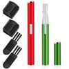 Picture of Chumia 2 Pcs Electric Eyebrow Trimmer Women Precision Face Razors Mini Shaver with Comb Christmas Women Gift Battery Operated Personal Epilator for Face Neck Fuzz Lips Leg(Red,Green)