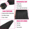 Picture of Pre-Stretched Braiding Hair Extensions Black-12 Inch 8 Packs Synthetic Braiding Hair Crochet Braids, Natural Easy Braid Crochet Hair, Hot Water Setting Professional Soft Yaki Straight Texture (#1B)