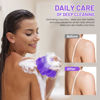 Picture of ZOCY African Net Sponge, Authentic Exfoliating Body Scrubber for Bath and Shower, Multiple Textures with Gentle Deep Exfoliating and Rich Lather for All Skins (Purple)