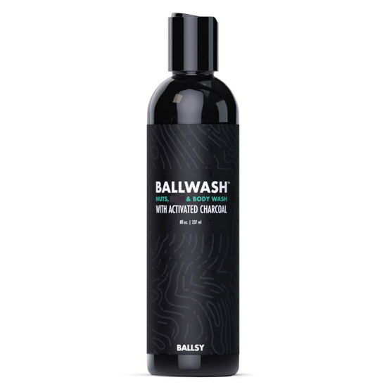 Picture of Ballsy Ballwash Charcoal Body Wash for Men - Moisturizing Men’s Bodywash with Coconut Oil - Soap for Men & Great for your Most Intimate Areas, 8oz