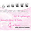 Picture of Lash Clusters Fluffy Eyelash Clusters Eyelash Extensions 168pcs DIY Individual Lashes Extensions 8-16MM Wispy Cluster Lashes by Ruairie