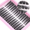 Picture of Lash Clusters Fluffy Eyelash Clusters Eyelash Extensions 168pcs DIY Individual Lashes Extensions 8-16MM Wispy Cluster Lashes by Ruairie
