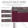 Picture of WENNALIFE Wire Hair Extensions (Increase 50% Lifespan) Real Human Hair 16 inch 125g Light Burgundy Remy Real Hair Extensions Invisible Wire Hair Extensions Human Hair Natural Fish Line Straight Hair
