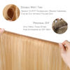 Picture of WENNALIFE Sew in Hair Extensions Real Human Hair, 14 Inch 80g Strawberry Blonde Machine Weft Hair Extensions Human Hair Hand Tied Weft Hair Extensions Sew In