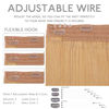 Picture of WENNALIFE Wire Hair Extensions (Increase 50% Lifespan) Real Human Hair 12 inch 70g Strawberry Blonde Remy Wire Hair Extensions Invisible Transparent Fish Line Straight Real Hair Extensions