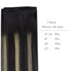 Picture of WENNALIFE Sew in Hair Extensions Real Human Hair, 16 Inch 80g Balayage Natural Black to Light Blonde Machine Weft Hair Extensions Human Hair Hand Tied Weft Hair Extensions Sew In