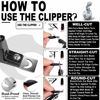 Picture of Nail Tip Clipper Edge Cutter Adjustable Stainless Steel False Artificial Acrylic Fake Trimmer Manicure Pedicure Sharp Rustproof Blade Clip Tool for Salon Home Art,Beauty Design DIY Use Black