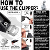 Picture of Nail Tip Clipper Edge Cutter Artificial Acrylic Fake False Trimmer Manicure Pedicure Stainless Steel Nail Trimmer Sharp Stainless Steel Blade Clip Tool Nail Beauty Design DIY Use Nail Art Black