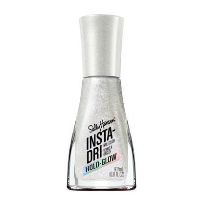 Picture of Sally Hansen Insta-Dri® Holo-Glow, Shine Bright, Quick Dry, Long Lasting, Streak-Free Shine, Metallic White Nail Polish