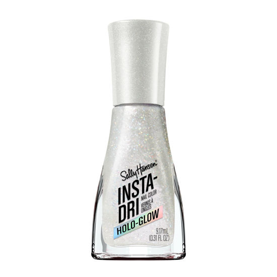 Picture of Sally Hansen Insta-Dri® Holo-Glow, Shine Bright, Quick Dry, Long Lasting, Streak-Free Shine, Metallic White Nail Polish