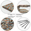 Picture of 6 Pack Boho African Hair Scarf Headband for women - Elastic Bandanas Scarves Headwrap Triangle Kerchief Large Non Slip Hair Accessories for Teen Girls