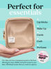 Picture of Embla Clear Cosmetic Bag Makeup Bag, Clear Zipper Pouch Cosmetics Bags Cute Womens Make Up Pouches, Clear Toiletry Travel Bag Tote, Preppy Purse Cosmetic Organizer Mini Makeup Bags, Sand Mini