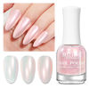 Picture of MIZHSE Nail Polish: 15Ml Mermaid Pearl Nail Polish Pink Aurora Effect Nail Polish, Fingernail and Toenail Polish Glossy Long Lasting Nail Polish Trendy DIY at Home Nail Gift Spree
