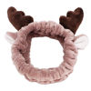 Picture of Jowmoy Cute antlers Headband, headband for washing face, face wash headband, spa headband, headband to wash face, makeup headband, Headband to Wash Face for Women Makeup Shower Spa Headban