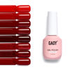 Picture of GAOY Red Gel Nail Polish Set, 8 Colors Burgundy Scarlet Carmine Dark Glitter Red Soak Off Gel Polish Kit for Salon and Nail Art DIY at Home