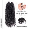 Picture of Toyotress Yanky Twist Crochet Hair - 8 Inch 8 Packs (30 Strands/Pcs) Fluffy Spring Mini Twist Short Bob Passion Twist, Natural Black Pre-Looped Crochet Braids Braiding Hair (8 Inch, 1B-8P)