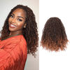Picture of Toyotress Yanky Twist Crochet Hair - 14 Inch 8 Packs (30 Strands/Pcs) Pre-twisted Fluffy Spring Mini Twist Short Passion Twist, Ombre Brown Pre-Looped Crochet Braids Braiding Hair (14 Inch, T30-8P)