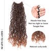Picture of Toyotress Yanky Twist Crochet Hair - 14 Inch 8 Packs (30 Strands/Pcs) Pre-twisted Fluffy Spring Mini Twist Short Passion Twist, Ombre Brown Pre-Looped Crochet Braids Braiding Hair (14 Inch, T30-8P)