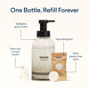 Picture of BLUELAND Hand Soap Starter Set Slate - 1 Refillable Glass Foaming Hand Soap Dispenser + 4 Tablets Refills | Iris Agave Scent | Eco Friendly Hand Soap | Makes 4 x 9 Fl oz bottles (36 Fl oz total)