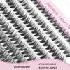Picture of FinyDreamy 30D Lash Clusters 280pcs Individual Lashes 8-16mm Mix Lengths Volume Cluster Lashes C Curl 0.07mm Thickness Eyelash Individual Cluster Lashes And Apply Under Your Lashes (30D 8-16mm)