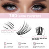 Picture of FinyDreamy 30D Lash Clusters 280pcs Individual Lashes 8-16mm Mix Lengths Volume Cluster Lashes C Curl 0.07mm Thickness Eyelash Individual Cluster Lashes And Apply Under Your Lashes (30D 8-16mm)