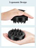 Picture of HEETA 2 Pack Hair Scalp Massager Shampoo Brush for Hair Growth, Hair Scalp Scrubber with Soft Silicone, Wet and Dry Hair Detangler (Beige & Black)