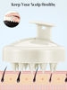Picture of HEETA 2 Pack Hair Scalp Massager Shampoo Brush for Hair Growth, Hair Scalp Scrubber with Soft Silicone, Wet and Dry Hair Detangler (Beige & Black)