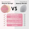 Picture of COOL-ANGLE 4Pack Pink Makeup Sponge For Foundation Concealer And Powder, Latex Free Blender Sponge For Natural And Easy Makeup Soft Long-lasting, Pack for 2X-Large and 2 Medium